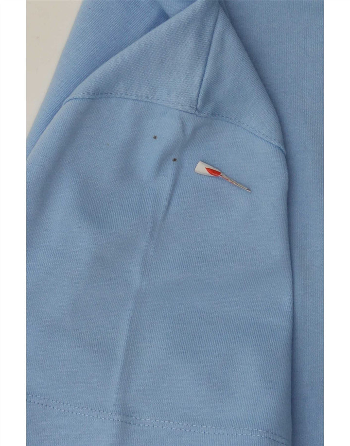 Zara Herren T-Shirt Top Small Blau Baumwolle