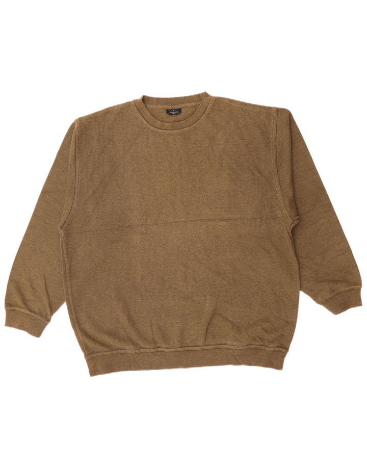 DANIEL HECHTER Herren Sweatshirt Pullover 2XL Khaki Baumwolle