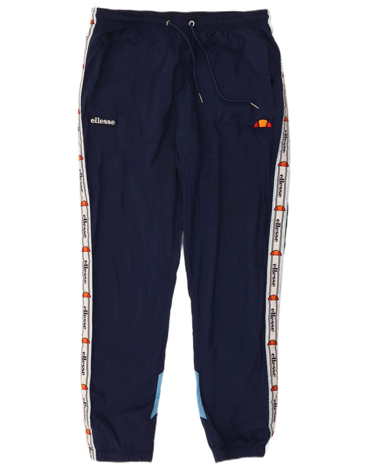 Ellesse Herren-Trainingshose, Jogginghose, mittleres Marineblau, Farbblock