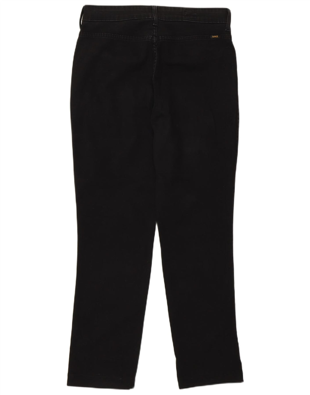 Lee Damen Straight Jeans W34 L28 Schwarze Baumwolle