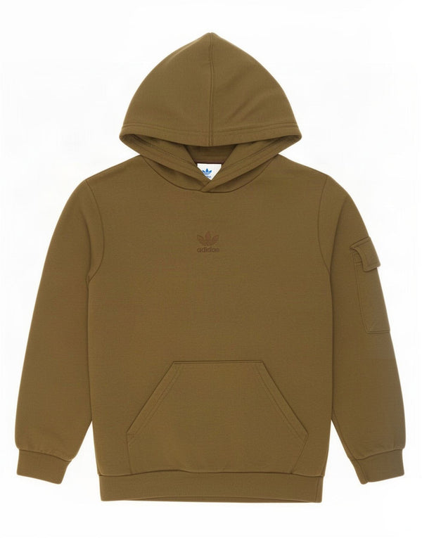 Adidas Jungen Graphic Hoodie Pullover 11-12 Jahre Khaki Baumwolle