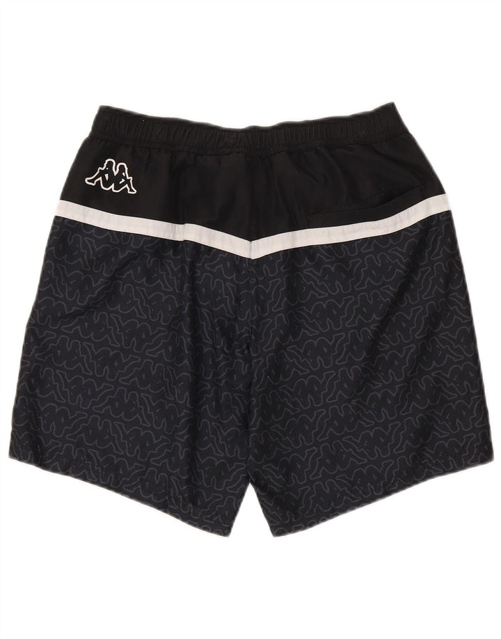 Kappa Herren Badeshorts mit Grafik, Größe S, Marineblau, Polyester