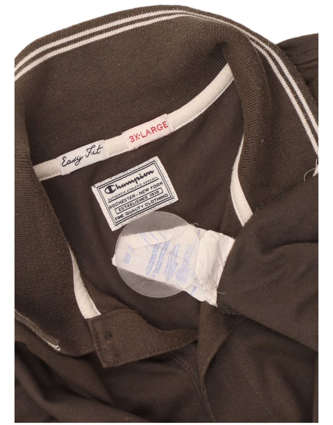 CHAMPION Herren Easy Fit Poloshirt 3XL Braun Baumwolle