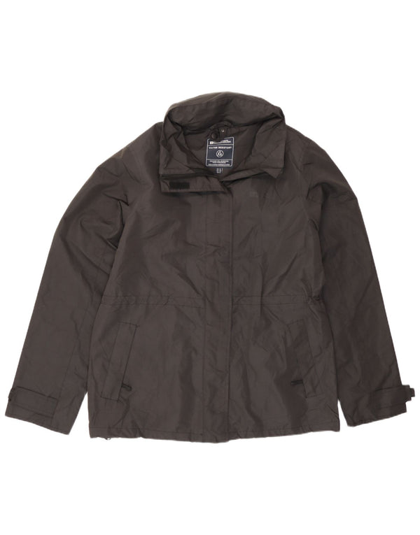 Mountain Warehouse Damen-Regenjacke mit Kapuze, UK 12, mittelschwarz, Polyamid
