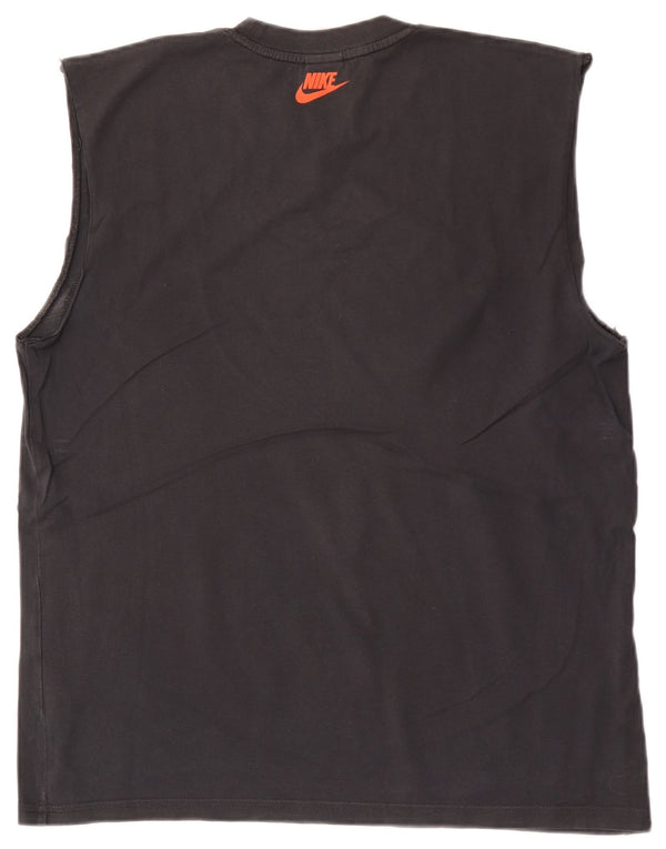 Nike Herren Graphic Vest Top UK 42/44 Große schwarze Baumwolle