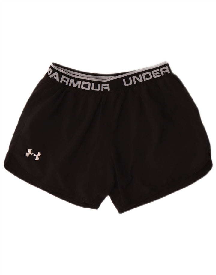 UNDER ARMOUR Sportshorts mit taillierter Grafik für Mädchen, 13–14 Jahre, XL, Schwarz