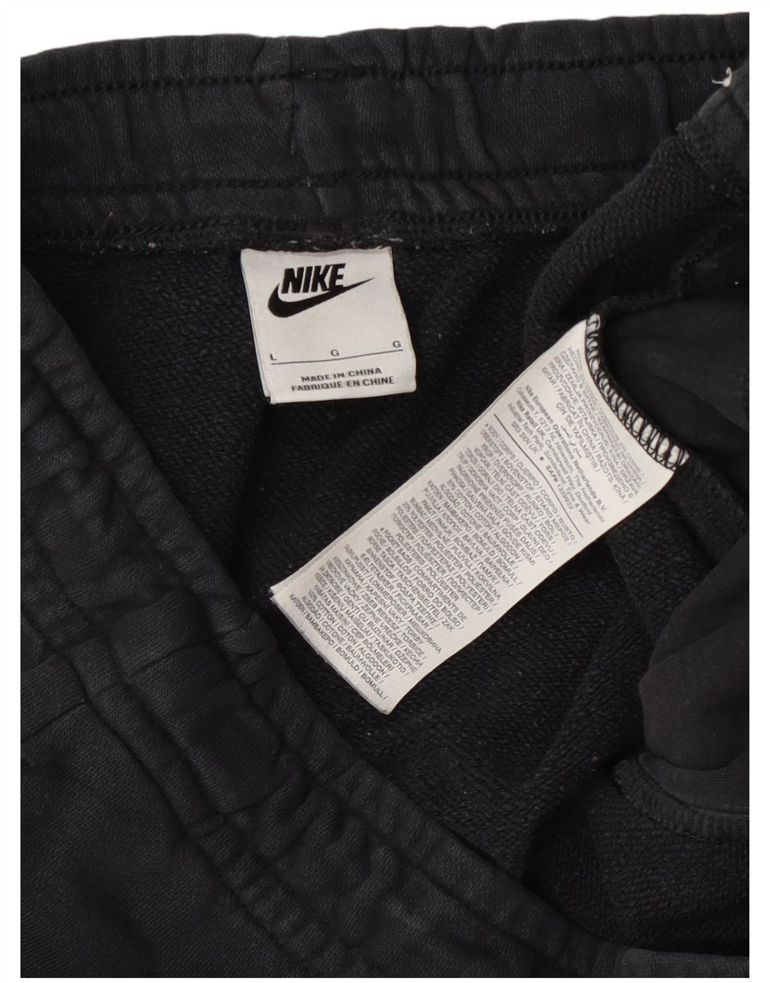 Nike Herren-Trainingshose, Jogginghose, groß, graue Baumwolle