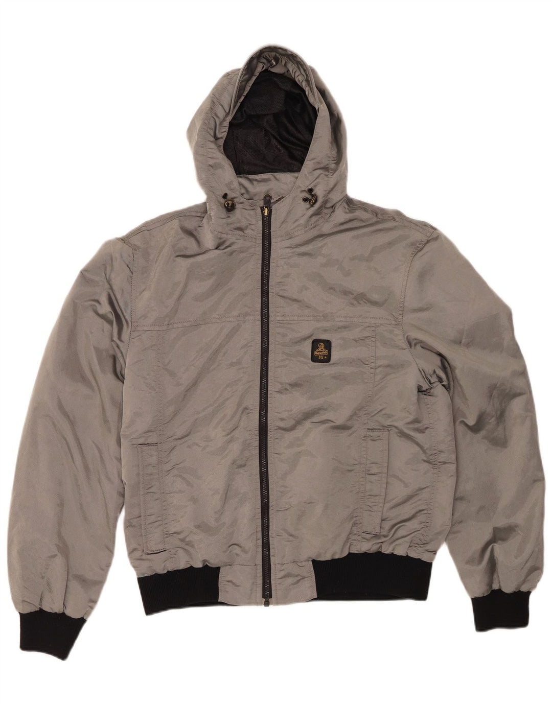 REFRIGIWEAR Herren-Bomberjacke mit Kapuze, UK 40, Größe L, grau, Polyester