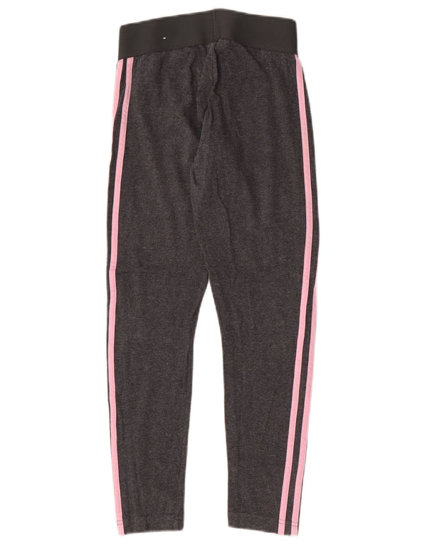 Adidas Damen Graphic Leggings UK 4/6 XS Grau gestreift Sport