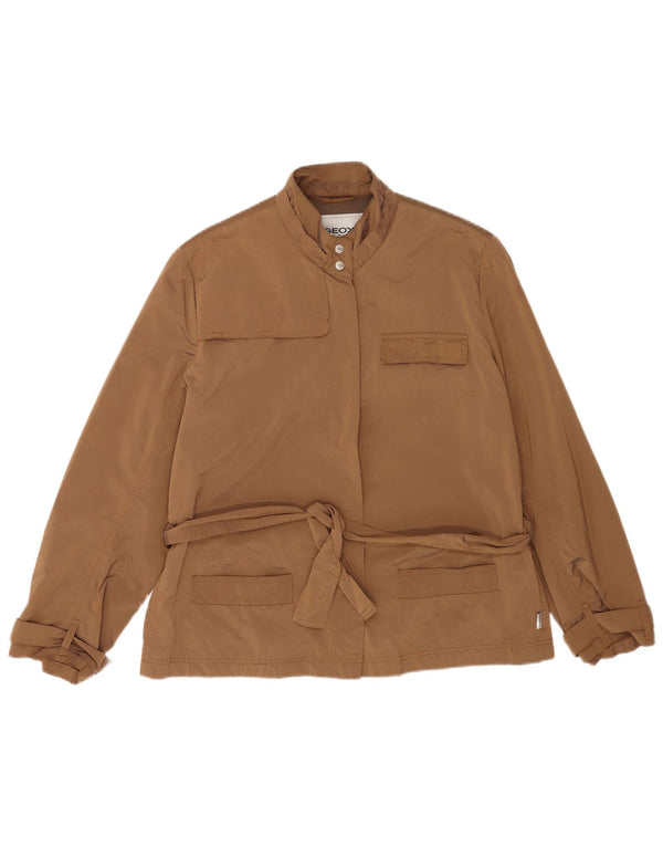 Geox Damen Respira Utility Jacke UK 18 XL Braun Polyester