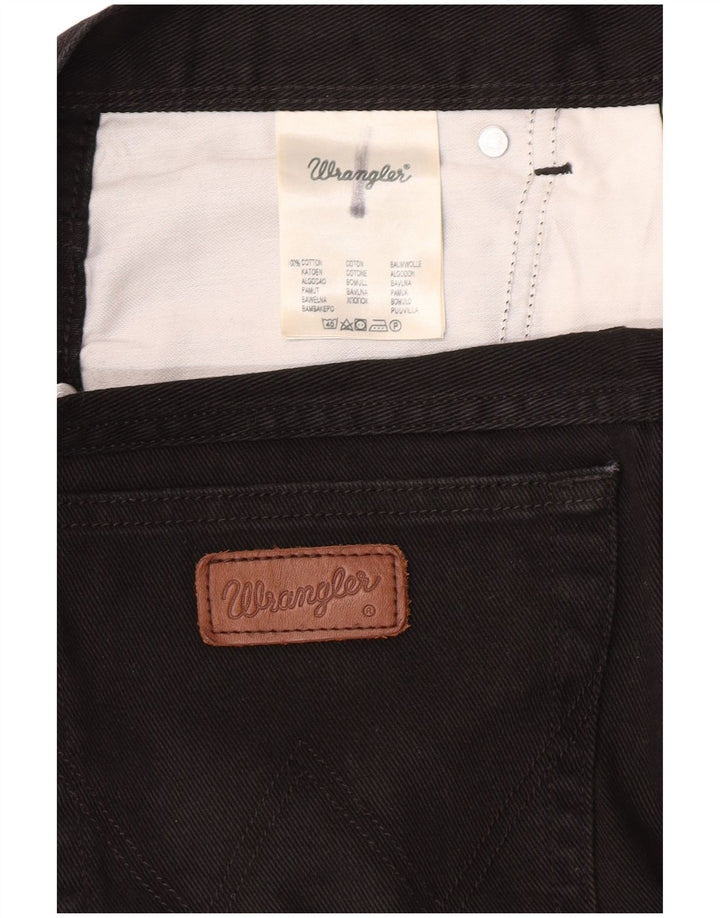 Wrangler Herren-Jeans mit normaler Passform, gerade Passform, W36, L32, schwarze Baumwolle
