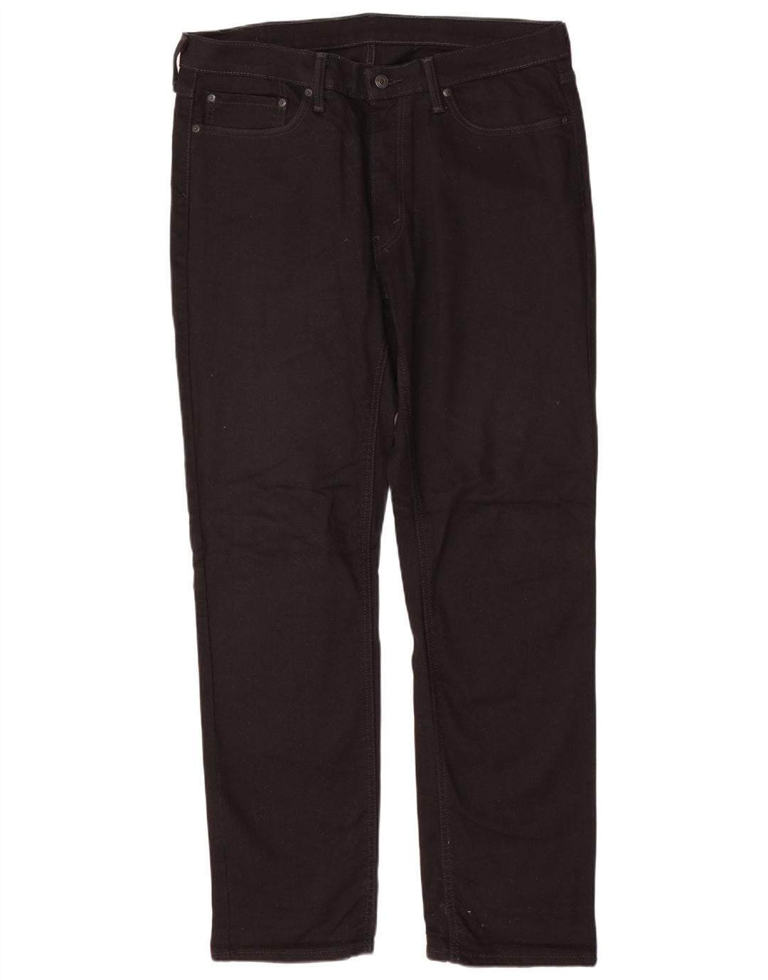 LEVI'S Herren Straight Jeans W36 L34 Schwarze Baumwolle