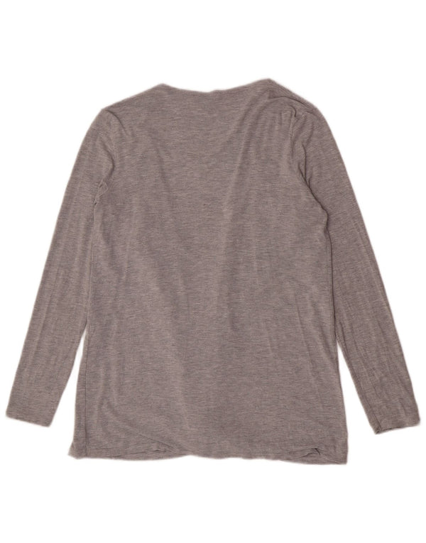 Lipsy Offener Damen-Cardigan-Pullover UK 12 Mittelgrau