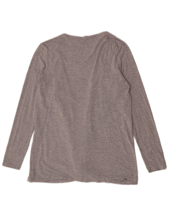 Lipsy Offener Damen-Cardigan-Pullover UK 12 Mittelgrau