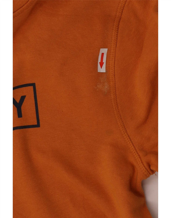 Hurley Herren-Kapuzenpullover mit Grafik, Größe S, Orange, Baumwolle