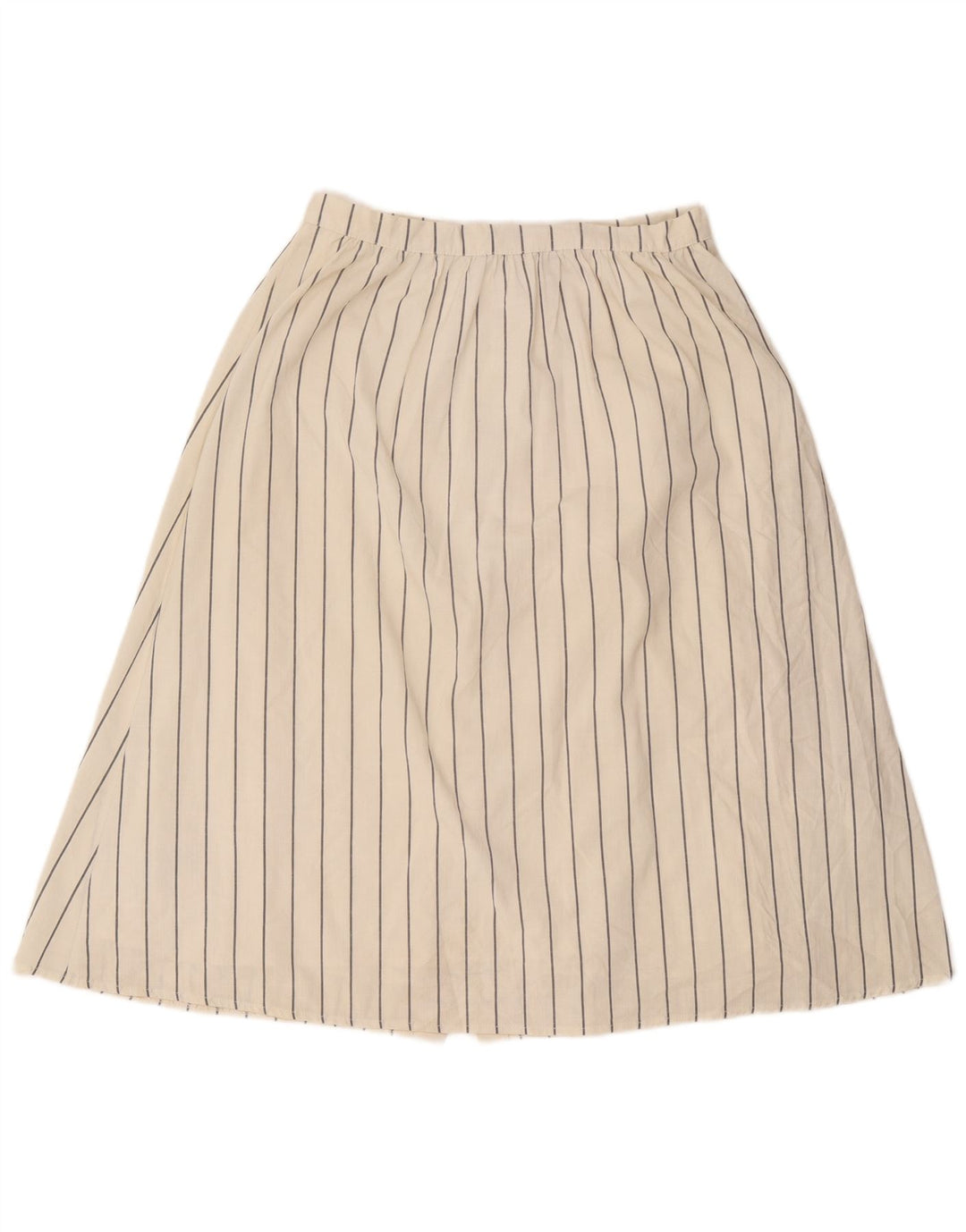 Oasis Damen A-Linienrock UK 12 Medium W28 Weiß gestreift