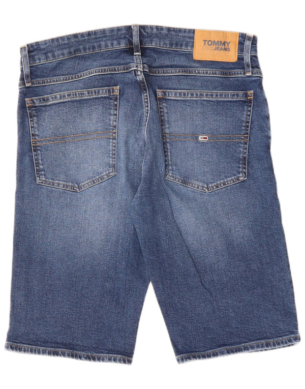Tommy Hilfiger Mens Denim Shorts W34 Large Blue Cotton