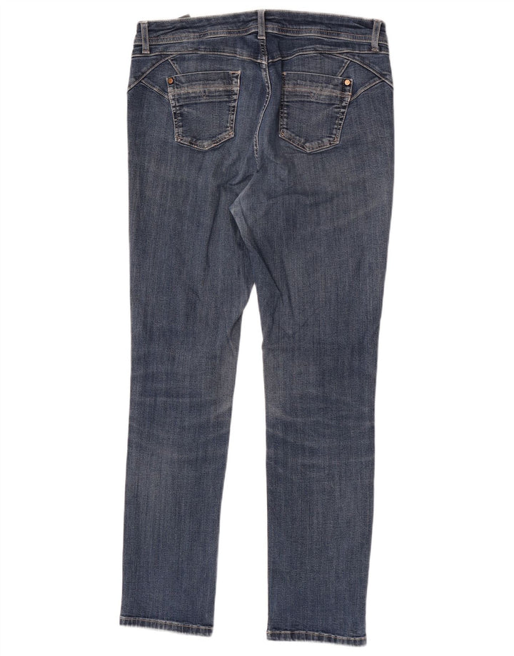 Marks & Spencer Damen Slim Jeans W32 L30 Blaue Baumwolle