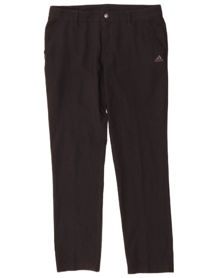 Adidas Herren Slim Chino Hose W34 L32 Schwarz Polyester