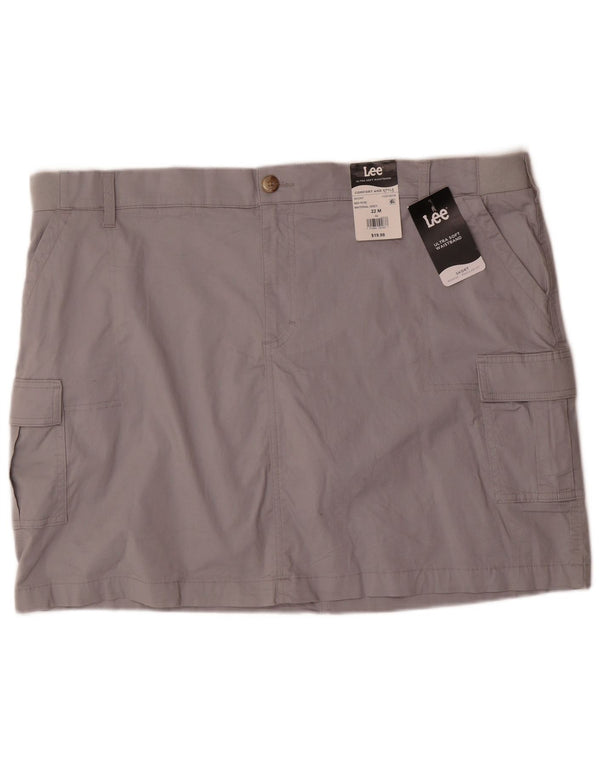LEE Damen-Skort mit mittlerer Leibhöhe und normaler Passform, US 22 3XL, graue Baumwolle