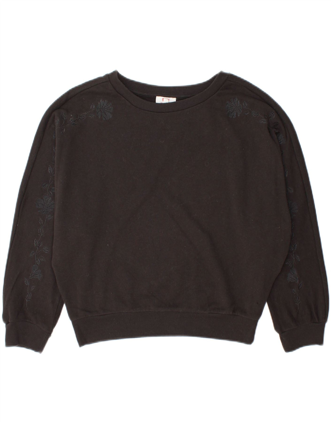 LEVI'S Womens Oversized Sweatshirt Jumper UK 10 Small Black Cotton Vintage Levi's and Second-Hand Levi's from Messina Hembry 