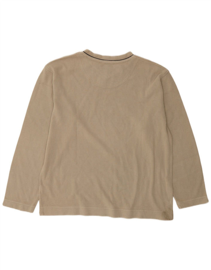 Timberland Jungen-Oberteil, langärmelig, 15–16 Jahre, beige Baumwolle