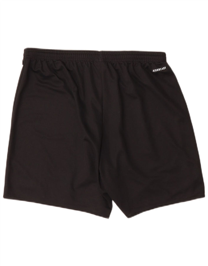 ADIDAS Womens Aeroready Sport Shorts UK 12 Medium Black Polyester