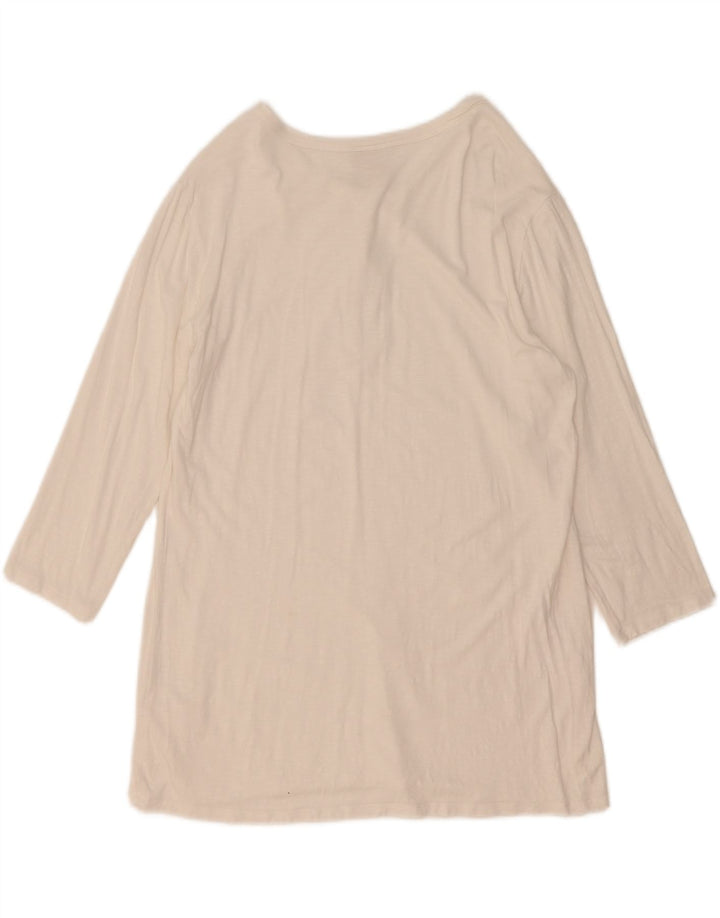 Champion Damen-Top, 3/4-Ärmel, UK-Größe 14, Größe L, Weiß