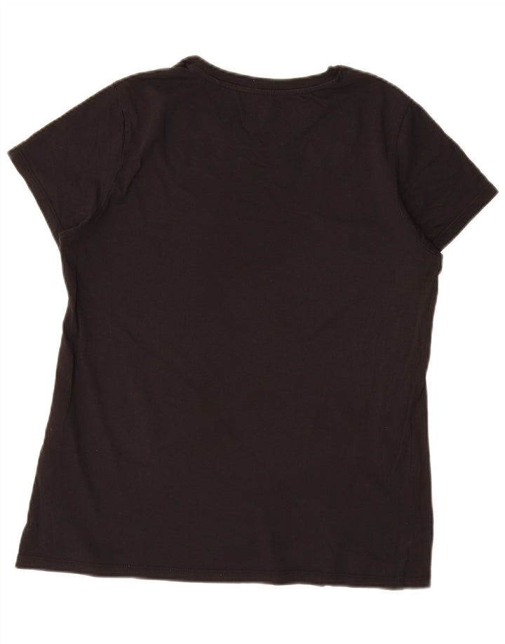 Levi's Damen Graphic T-Shirt Top UK 14 Medium Schwarz