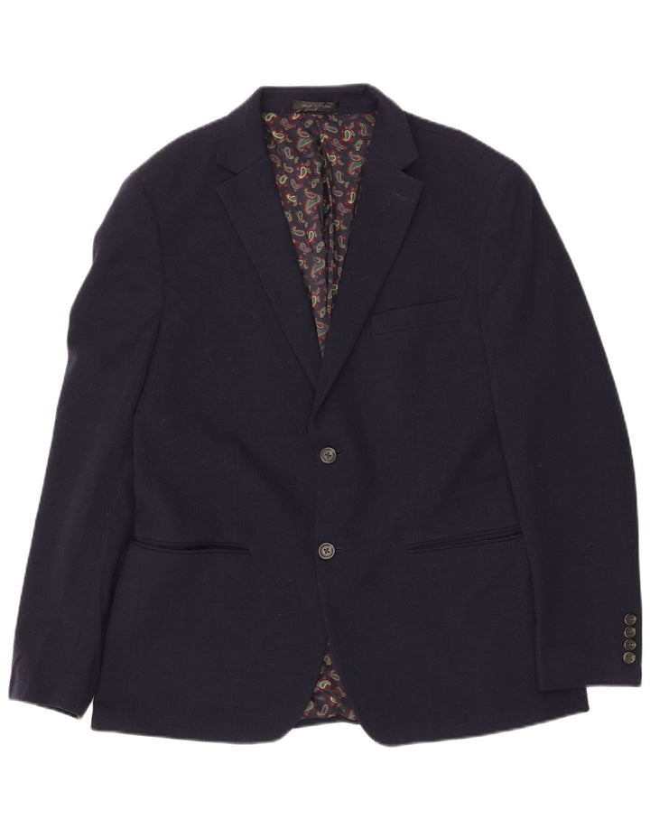 Chaps Herren-Blazer mit 2 Knöpfen, UK 42, XL, Marineblau, Polyester