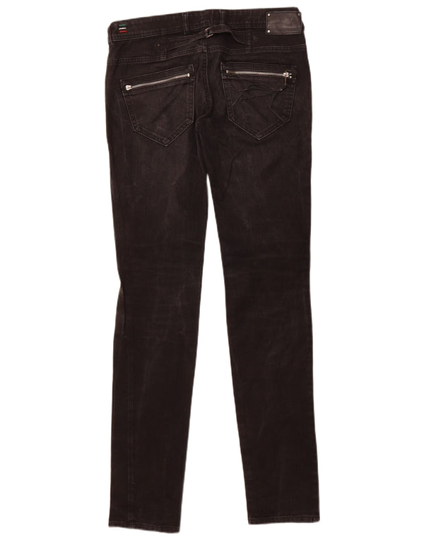 Diesel Womens Low Waist Distressed Skinny Jeans W30 L34 Schwarze Baumwolle