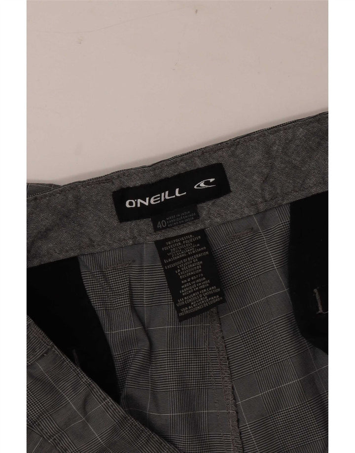 O'Neill Herren Chinoshorts W40 XL grau kariertes Polyester