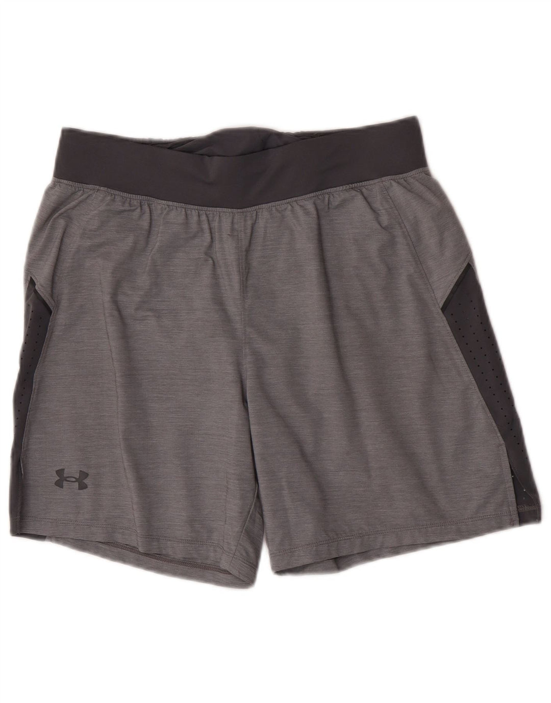 Under Armour Herren-Sportshorts, großes graues Colourblock-Polyester