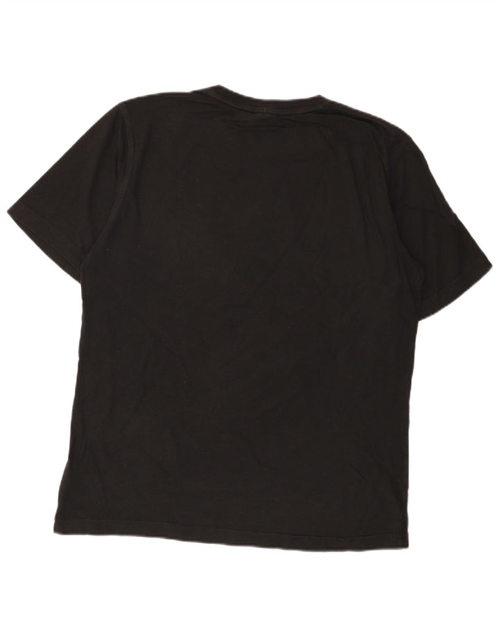 Adidas Herren Grafik T-Shirt Top Medium Schwarz Baumwolle