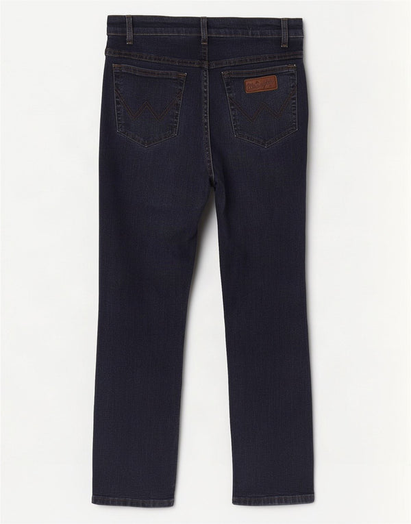 Wrangler Herren Texas Stretch Straight Jeans W33 L30 Marineblau Baumwolle