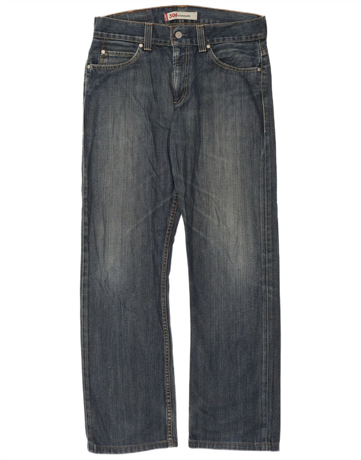 Levi's Herren 506 Standard Fit Straight Jeans W33 L31 Blau