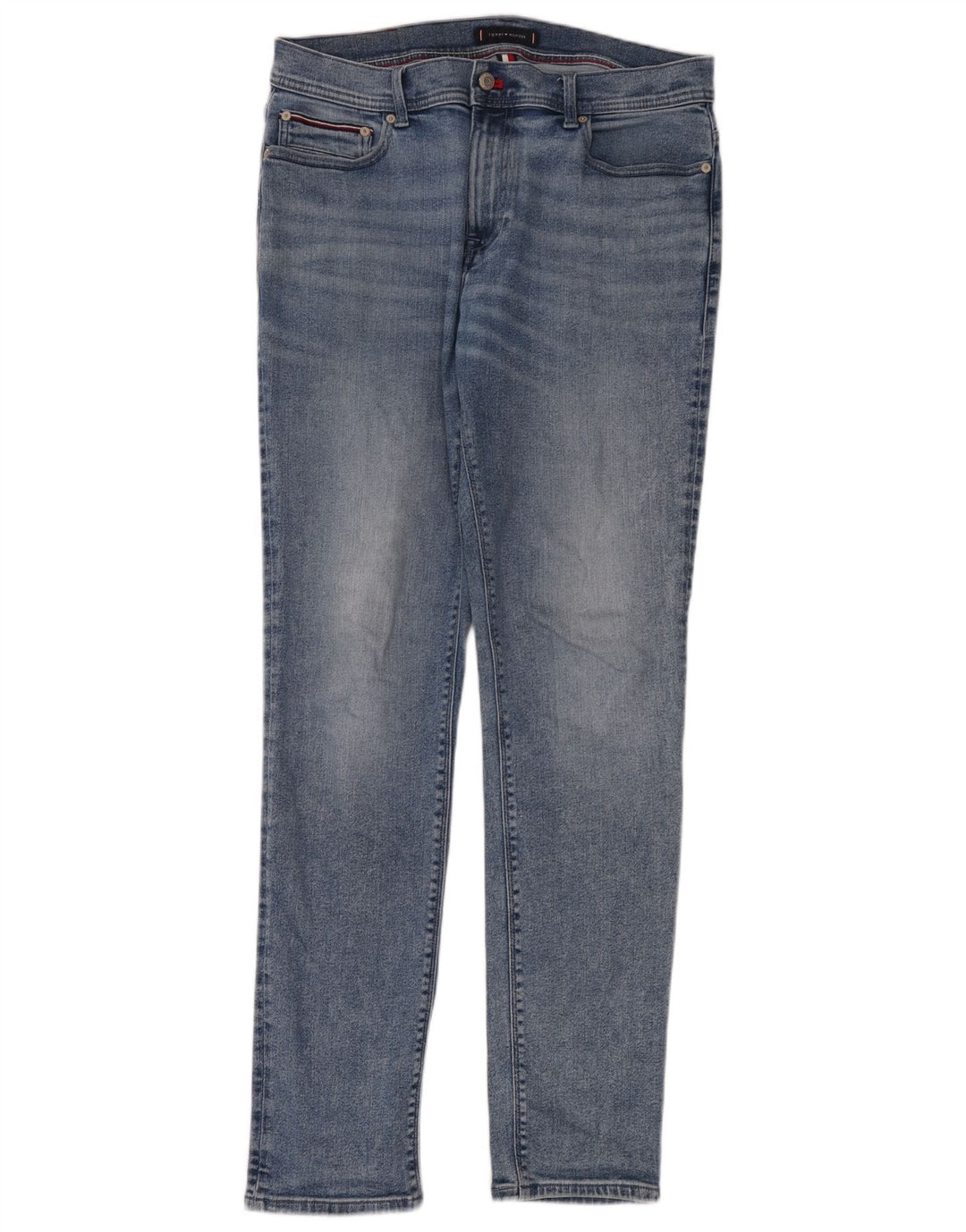 Tommy Hilfiger Herren Thavar Slim Jeans W34 L34 Blaue Baumwolle