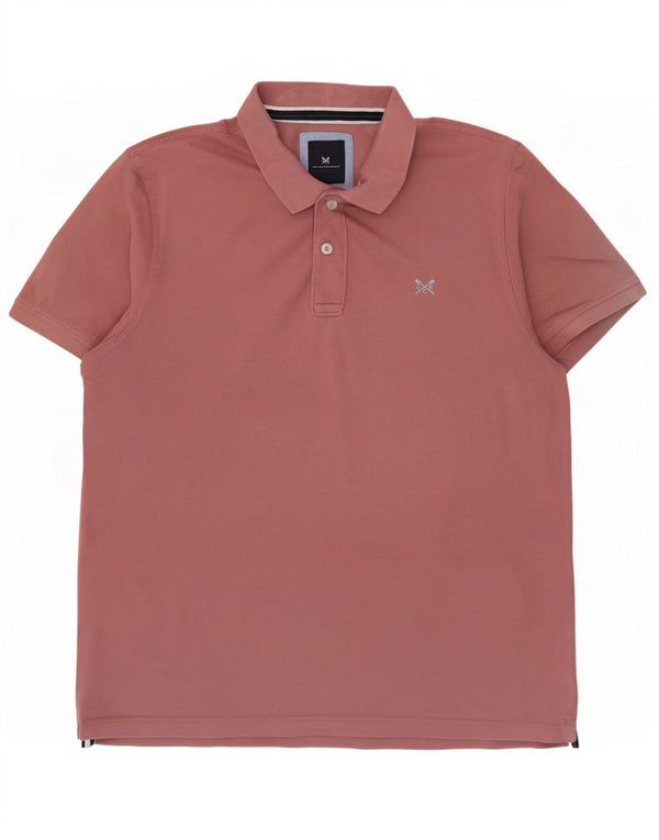 Crew Clothing Herren Poloshirt XL Rosa Baumwolle