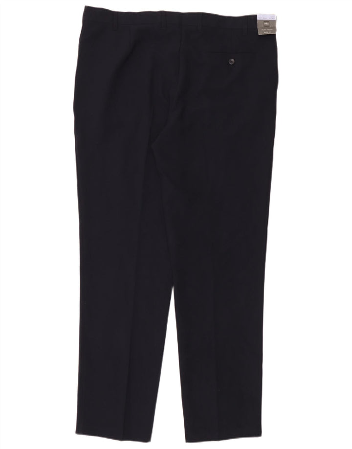 Marks & Spencer Slim Chino-Hose für Herren, W40 L33, Marineblau, Polyester