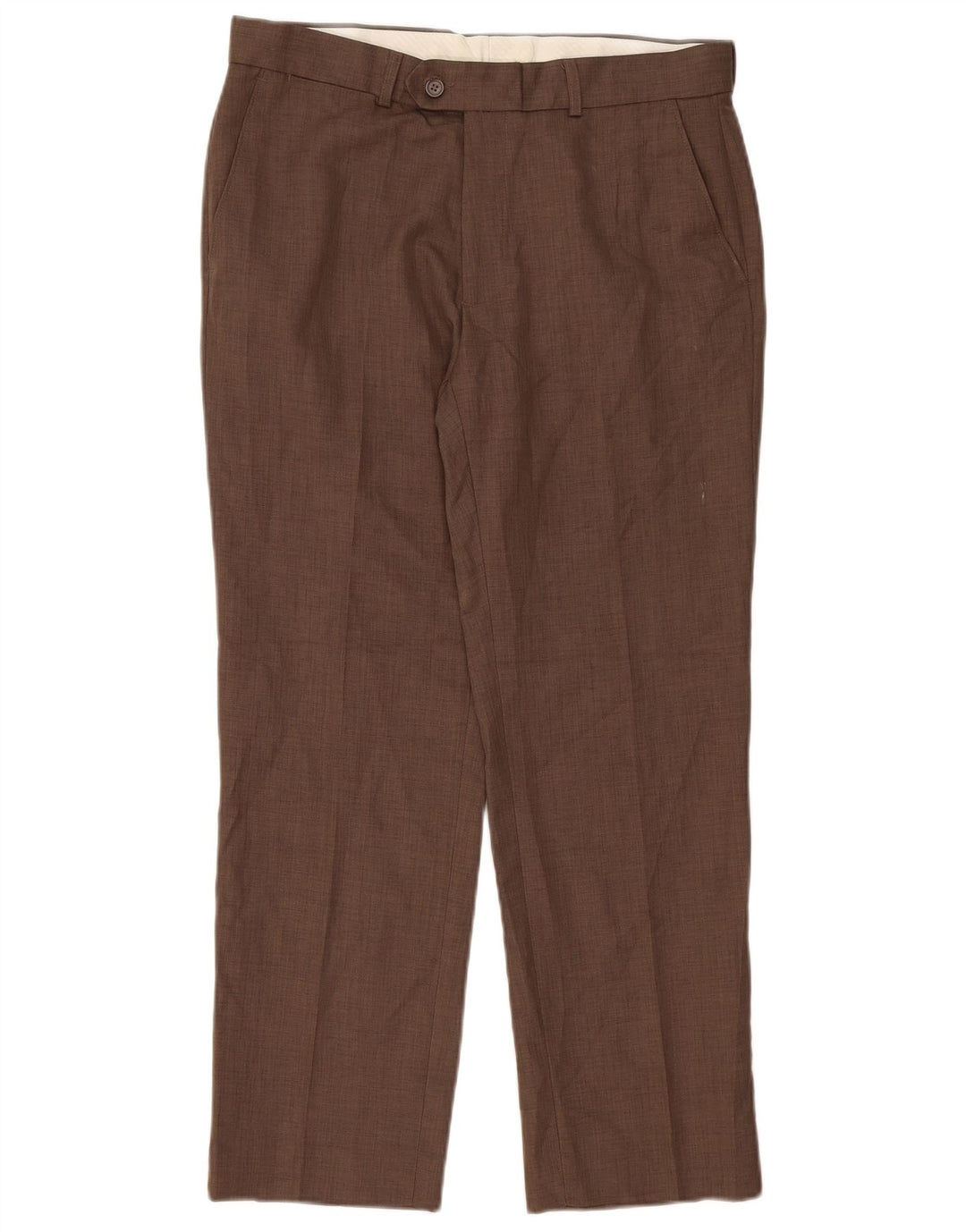 James Pringle Gerade Herren-Anzughose W34 L29 Braunes Polyester