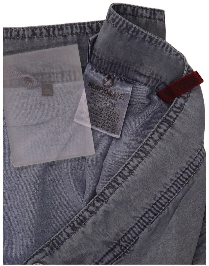 Murphy & Nye Herren-Freizeitshorts W38 XL Blaue Baumwolle