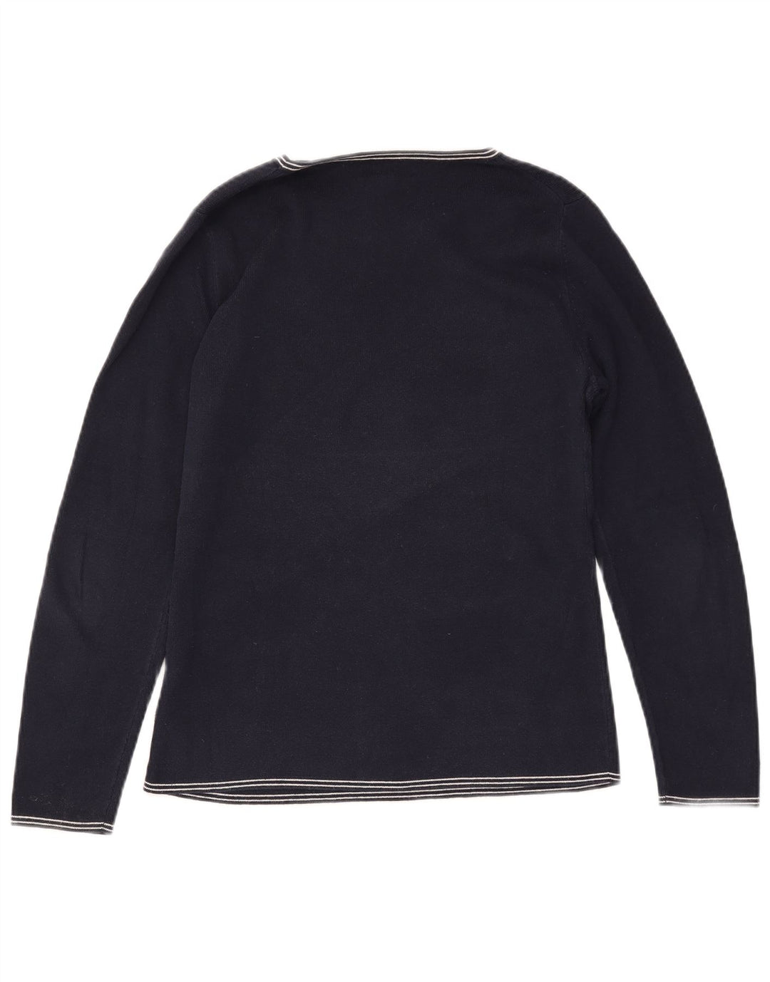 TOMMY HILFIGER Damen-Pullover mit U-Boot-Ausschnitt, Gr. 14, Marineblau