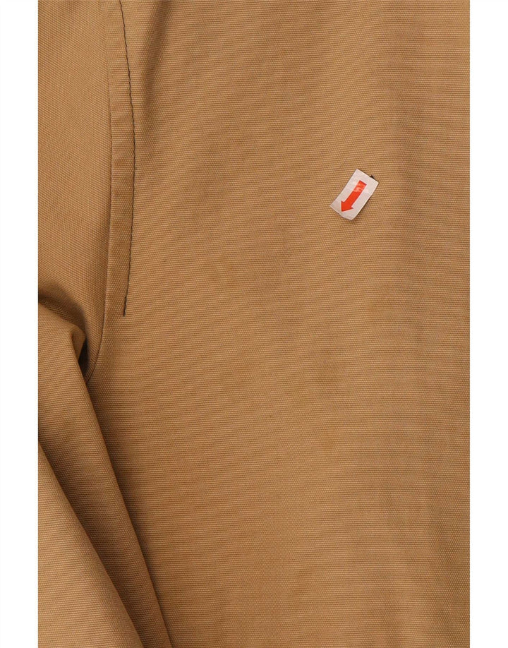 Tommy Hilfiger Herren Bomberjacke UK 38 Mittelbeige Colourblock-Baumwolle