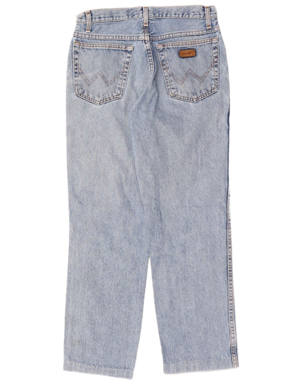 WRANGLER Mens Oregon Straight Jeans W31 L32 Blue Cotton