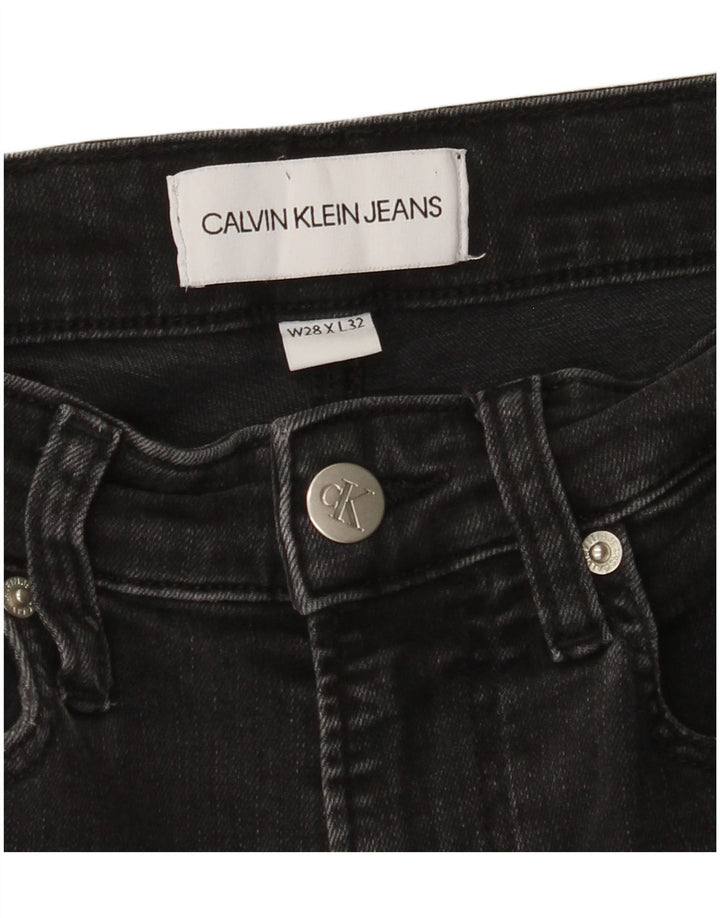 CALVIN KLEIN Herren Super Skinny Jeans W28 L32 Grau