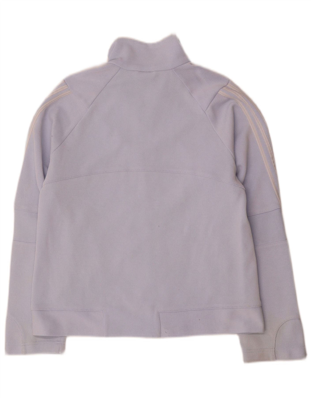 Adidas Damen Trainingsanzug Top Jacke UK 12 Mittelblaue Baumwolle