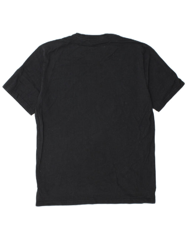 Converse Herren Grafik-T-Shirt-Oberteil aus mittelschwarzer Baumwolle