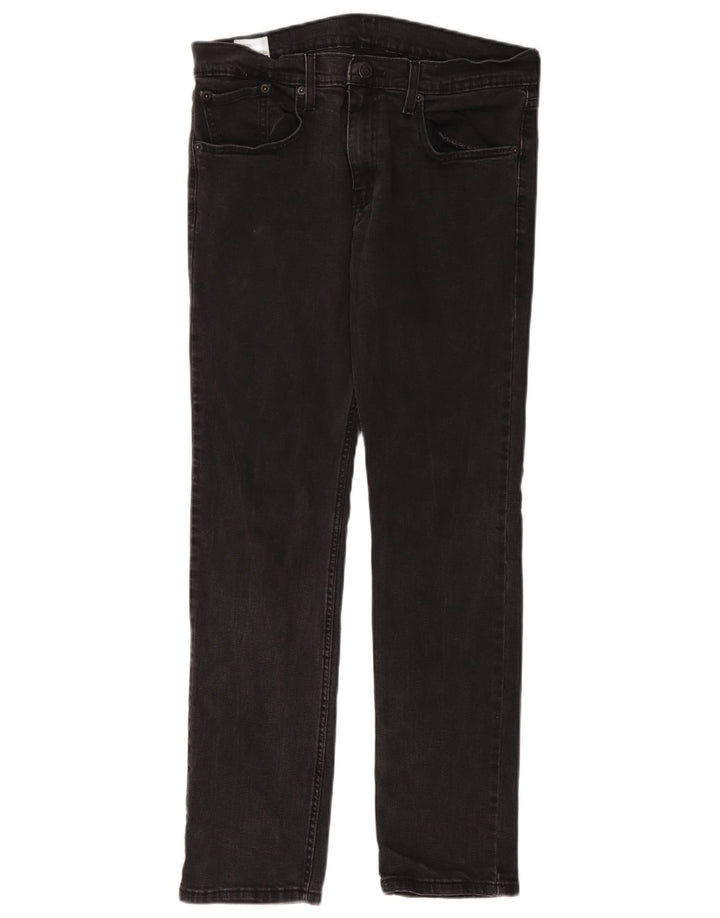 Levi's Herren Slim Jeans W34 L32 Graue Baumwolle