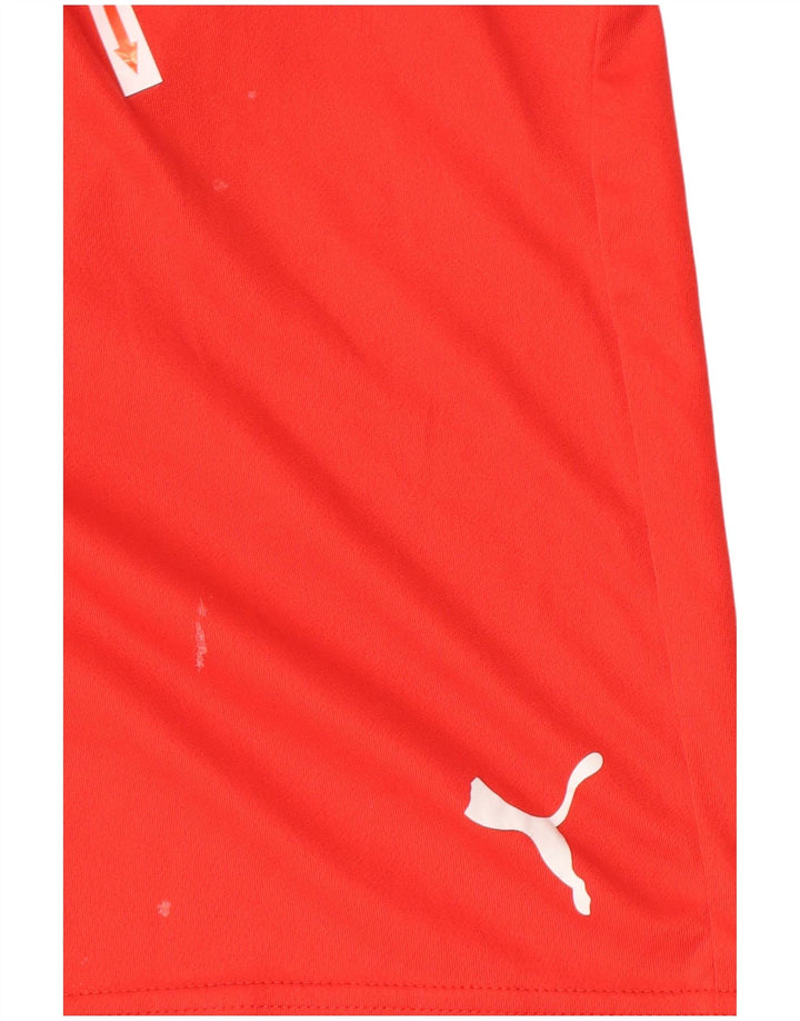 Puma Herren-Sportshorts, großes rotes Polyester