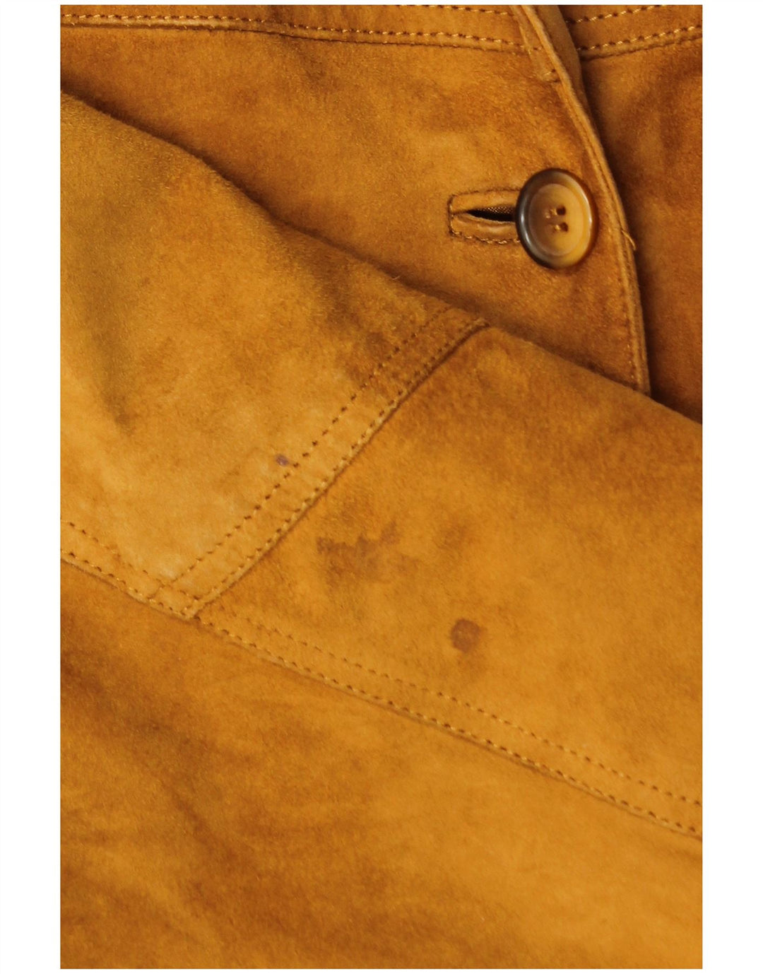 VINTAGE Damen Wildlederjacke UK 18 XL Braunes Leder